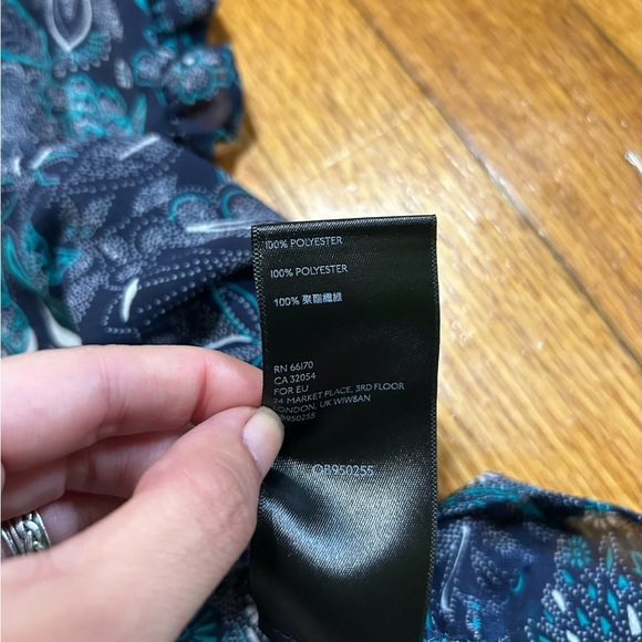 Anthropologie Top Haida Floral Peasant Top floral sheer blouse size Small - Picture 10 of 10